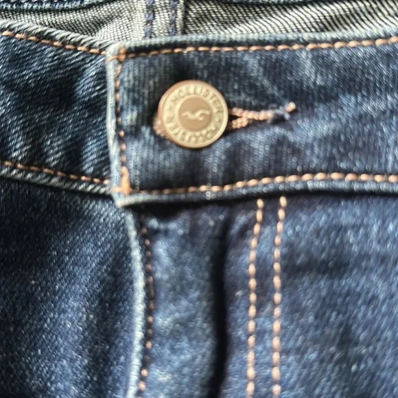 Hollister Ultra high rise Mom Jean vintage stretch 19R W34, L27 dark wash NWT - Picture 5 of 12